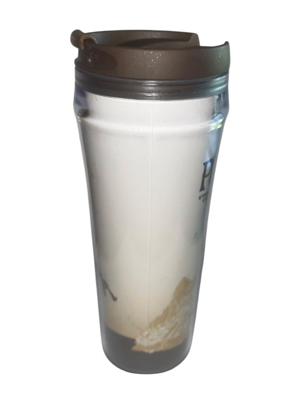 Starbucks Peru Travel Tumbler 16oz Brown Lid With Andean Design - Picture 3 of 5